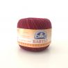 Gomitolo Babylo DMC 100%Cotone 50g Filo di Scozia n°10, Rosso Scuro