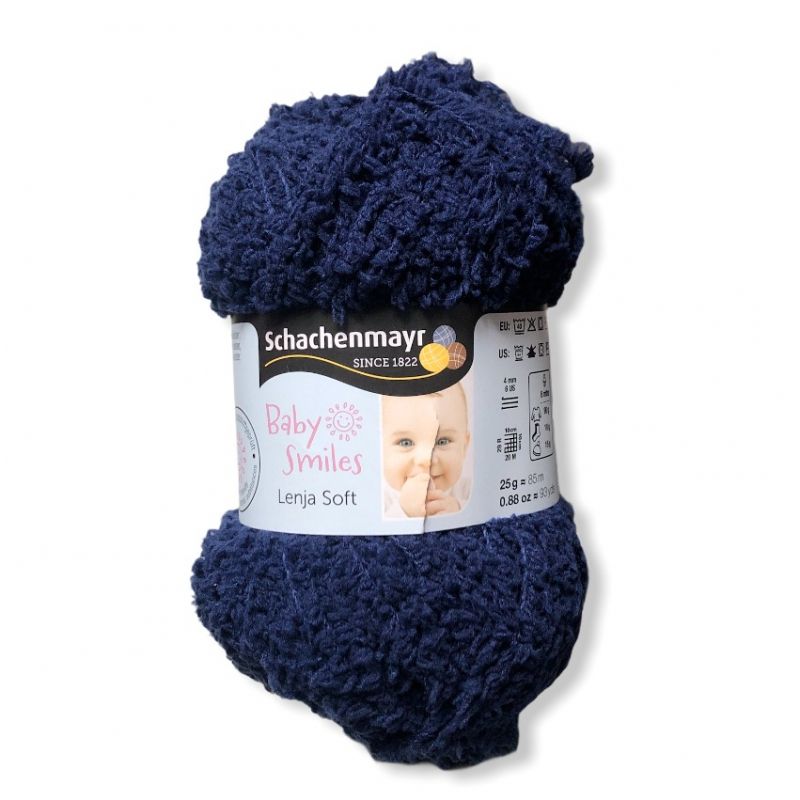 Gomitolo Baby Smiles Lenja Soft 25g, blue navy n°1050