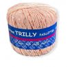 Gomitolo Cotone Trilly 50gr con paillettes, cipria n°4