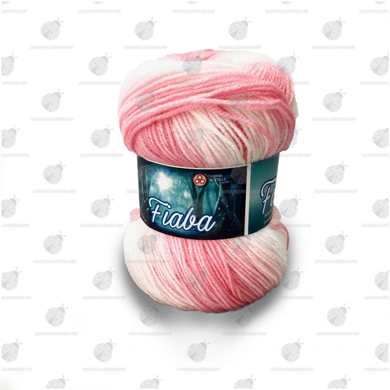 Gomitolo Lana Fiaba 100 gr. Mix Rosa N°101