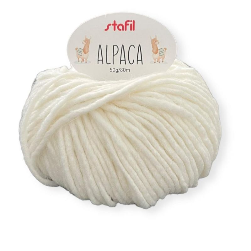 Gomitolo lana Alpaca 50gr, panna n°1