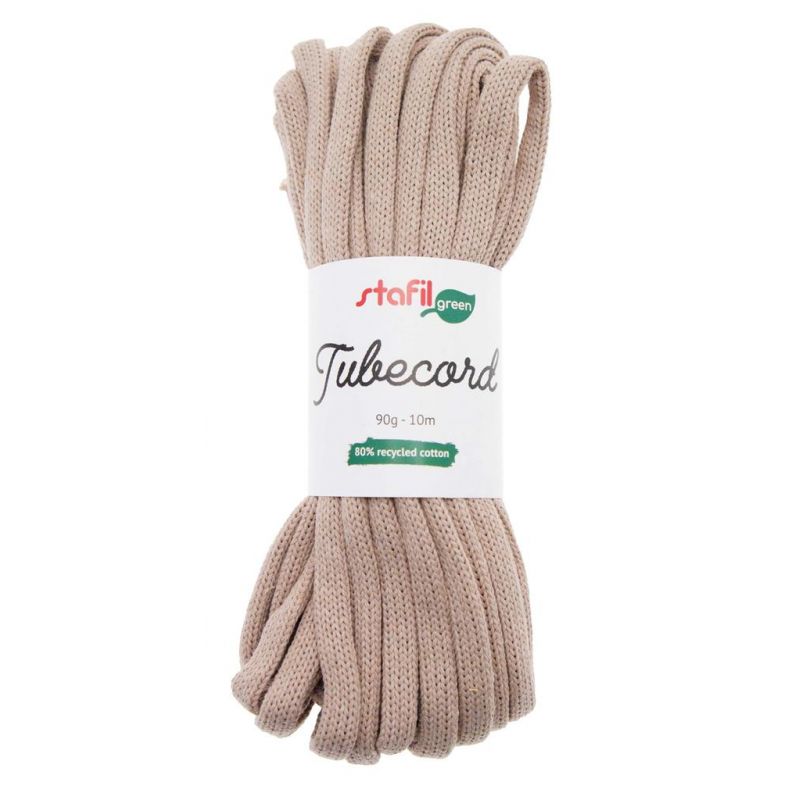 Tubecord Tubolare 6mm Modellabile g90 Metri 10 Ideale per creare scritte e Sagome- Colore Cammello