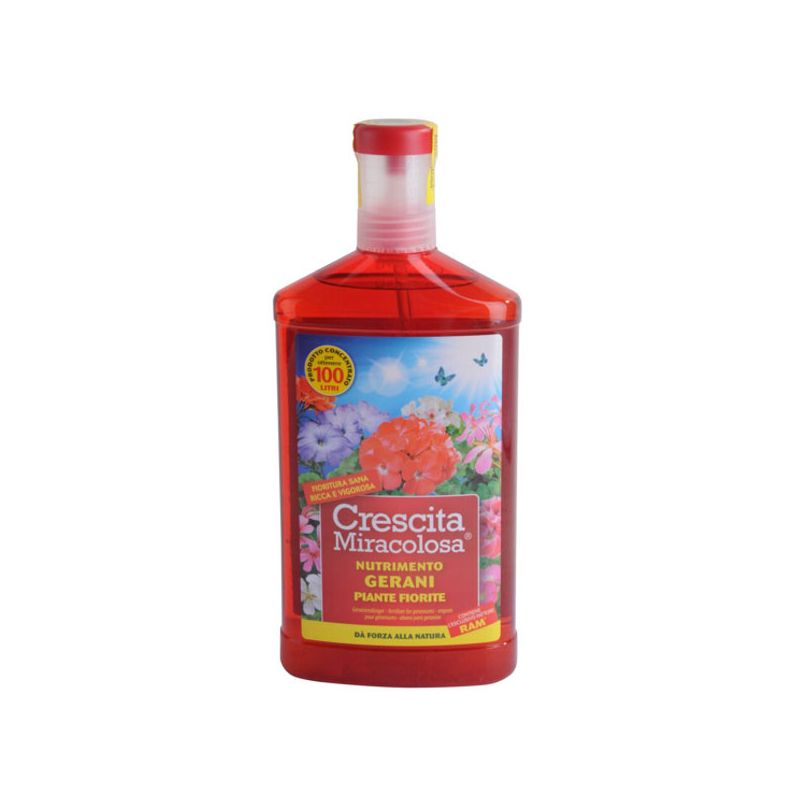 CONCIME LIQUIDO GERANI  ml 750 CRESCITA MIRACOLOSA