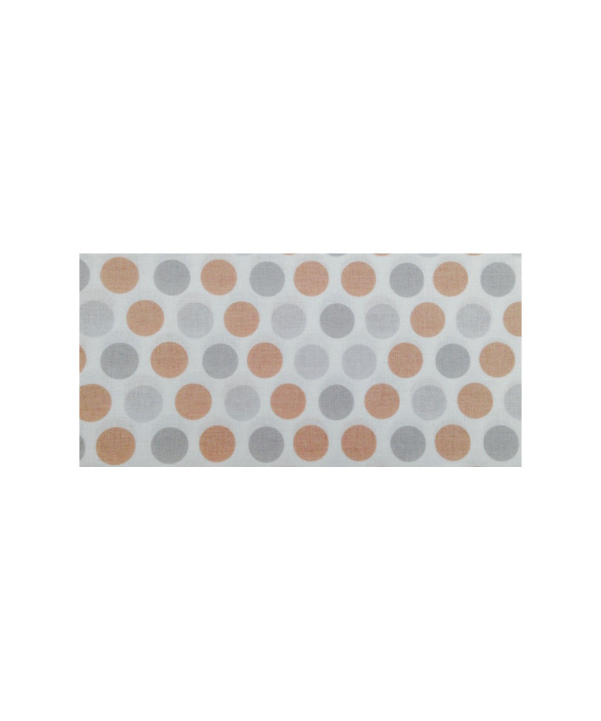 TESSUTO POIS GRIGIO NOCCIOLA CM 50X100