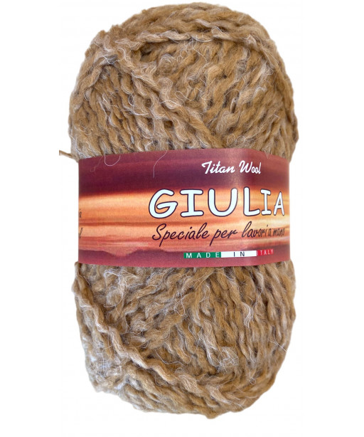 Gomitooi di lana Giulia 50 gr 100 mt 100% Lana Col Mix Beige