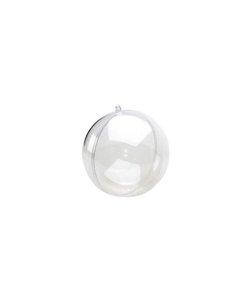 Sfera In Plexiglas Trasparente Effetto Cristallo Diametro 16cm