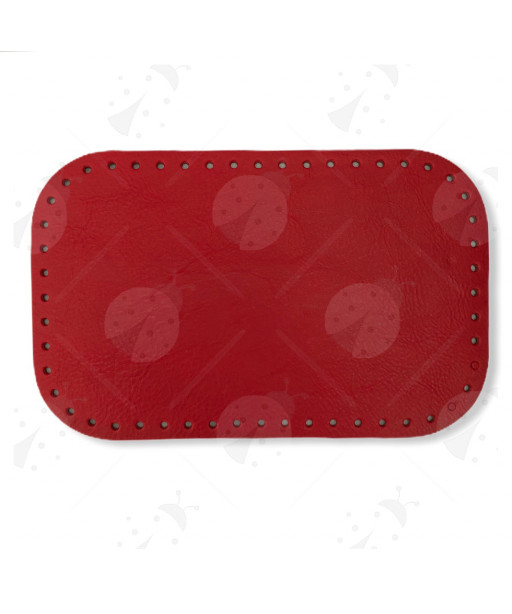 Fondo per borse in vera pelle 28x18cm rosso