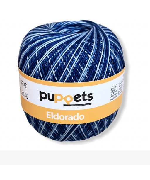 Eldorado cotone puppets 50gr, mix blue n°54