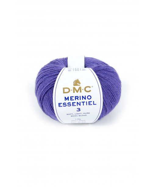 Gomitolo lana DMC merino essentiel 3 50g, viola n°961