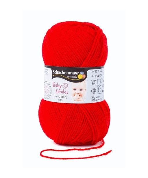 Schachenmayr Baby Smiles Bravo Baby 185 filato per bambini Colore Rosso 1030