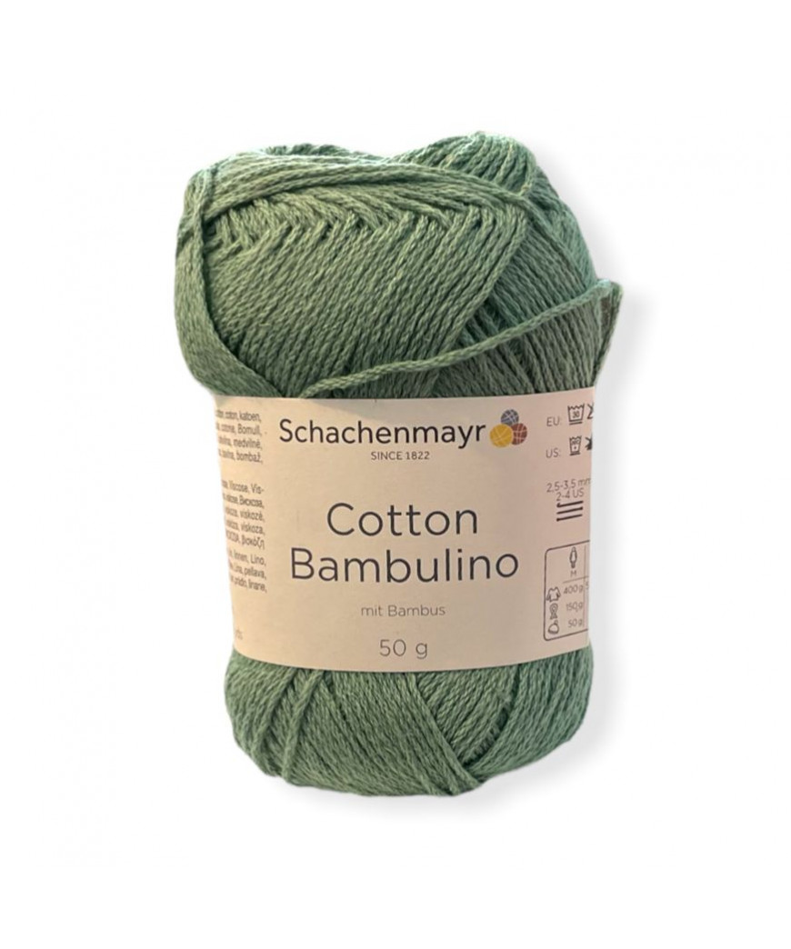 Gomitolo cotone Cotton Bambulino 50gr, verde n°71