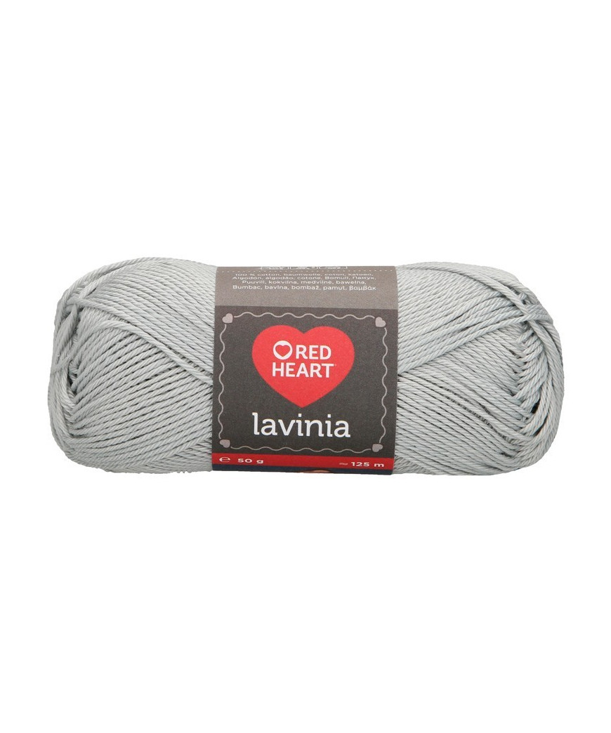 Gomitolo cotone Lavinia 50gr 100%cotone, grigio n°7