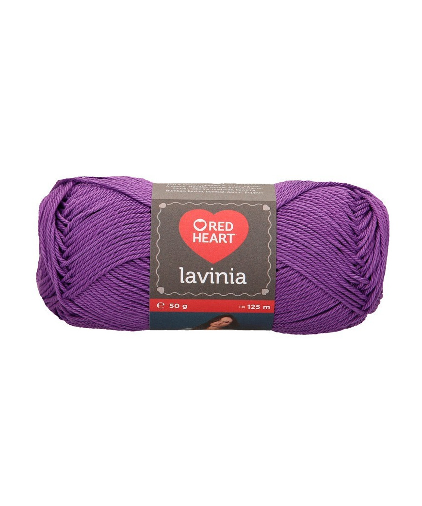 Gomitolo cotone Lavinia 50gr 100%cotone, Viola n°16