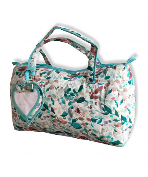 Borsa Portalavoro 45x30cm/ca con interno idrorepellente, fantasia fiori