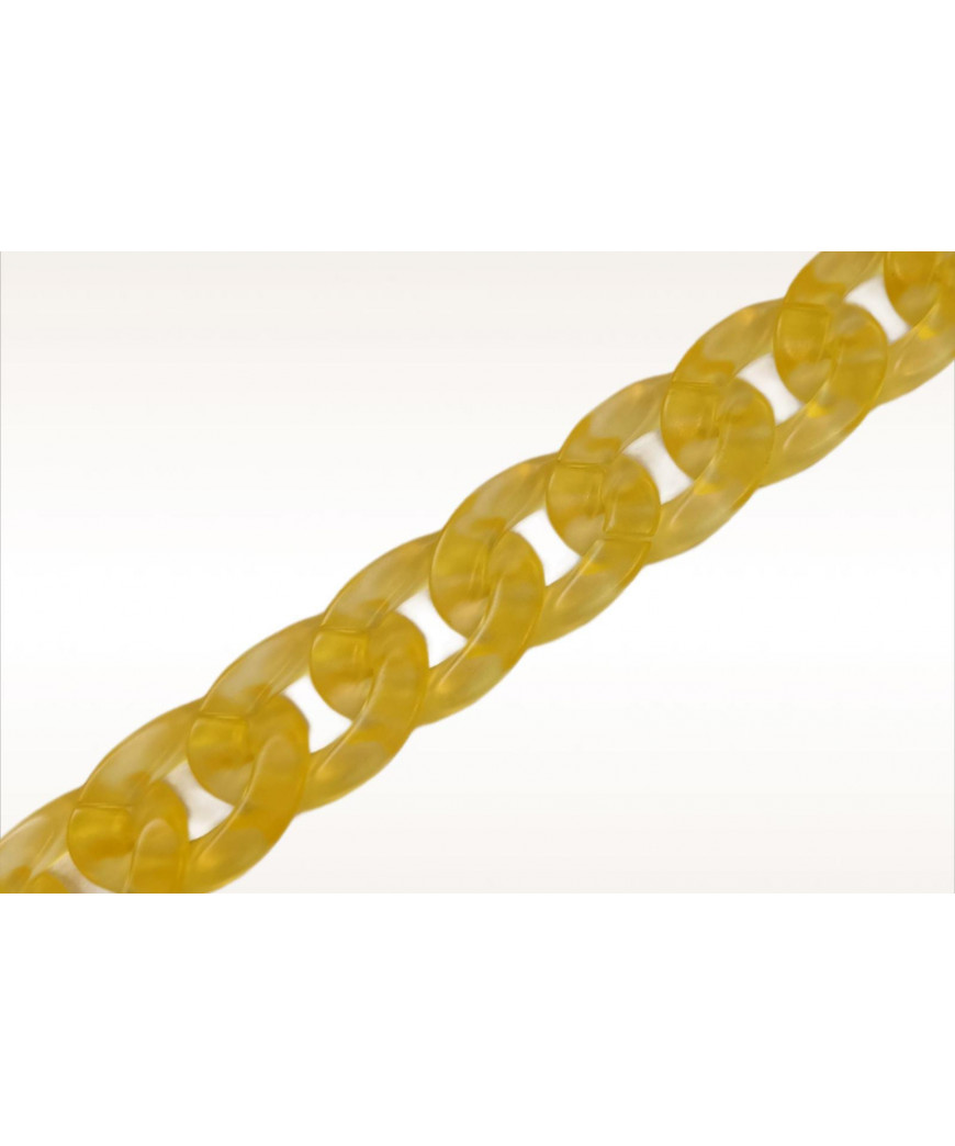 Catena Per manici Borsa In PVC 1m,  Anello Giallo Opaco