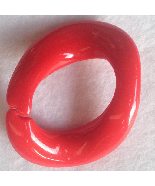 Anello Ovale Per Catene e colane In PVC Misura Cm 6 Colore Rosso