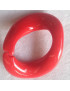 Anello Ovale Per Catene e colane In PVC Misura Cm 6 Colore Rosso