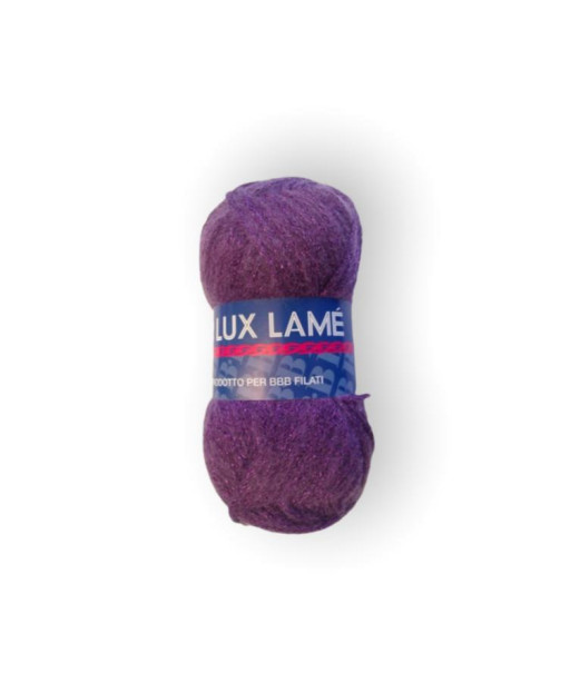 Gomitolo lana LUX LAME' 50gr, VIOLA COL N°408