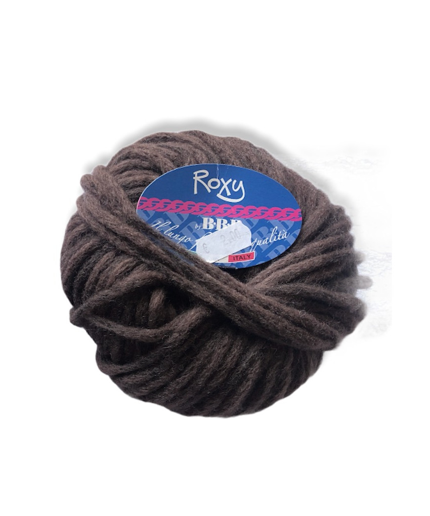 Gomitolo lana Roxy 50gr, marrone n°989