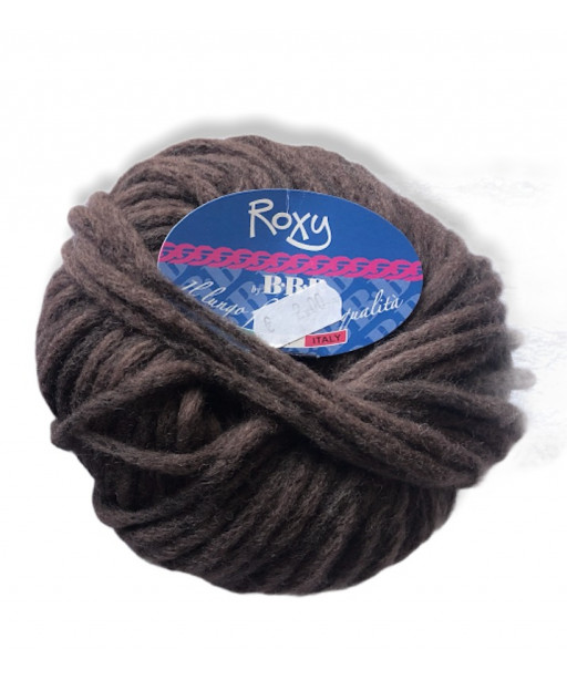 Gomitolo lana Roxy 50gr, marrone n°989