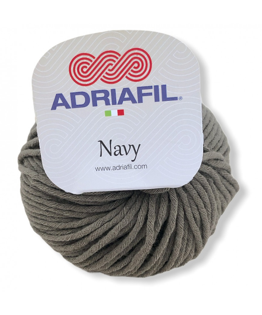 Gomitolo cotone Adriafil Navy 50gr, militare n°48