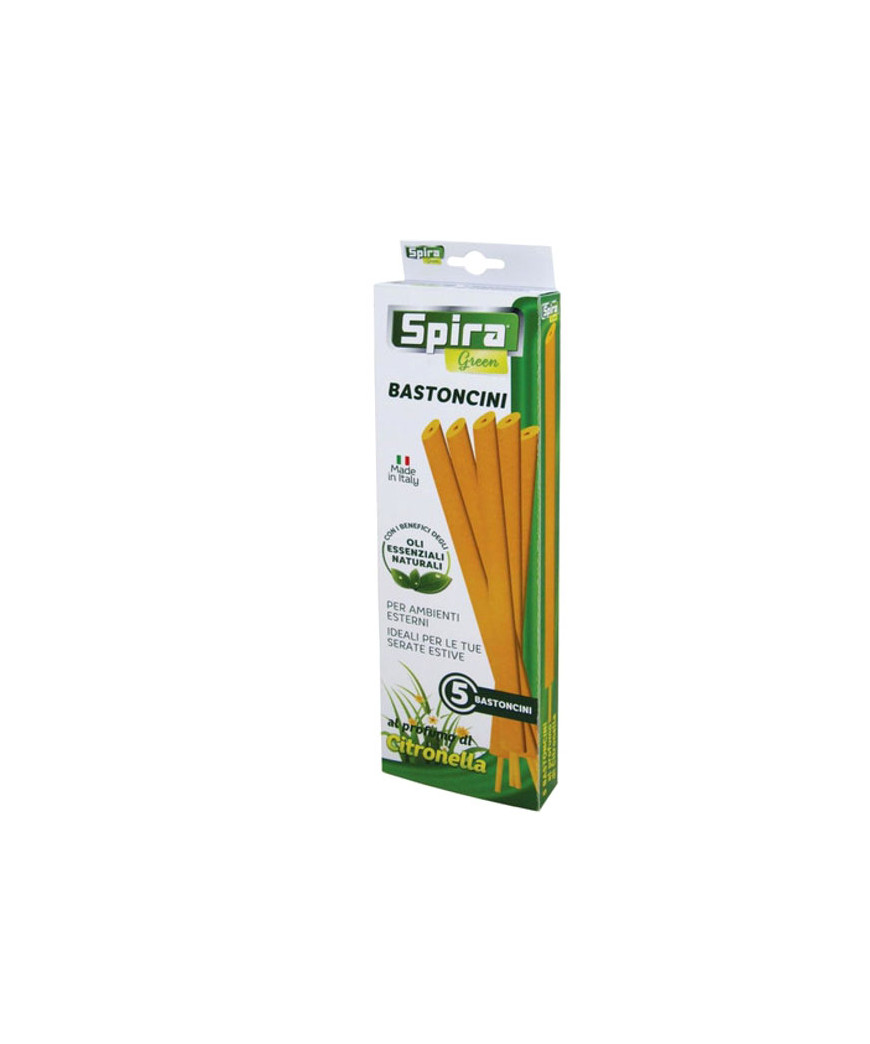 BASTONCINO CITRONELLA             Pz 4 SPIRA GREEN