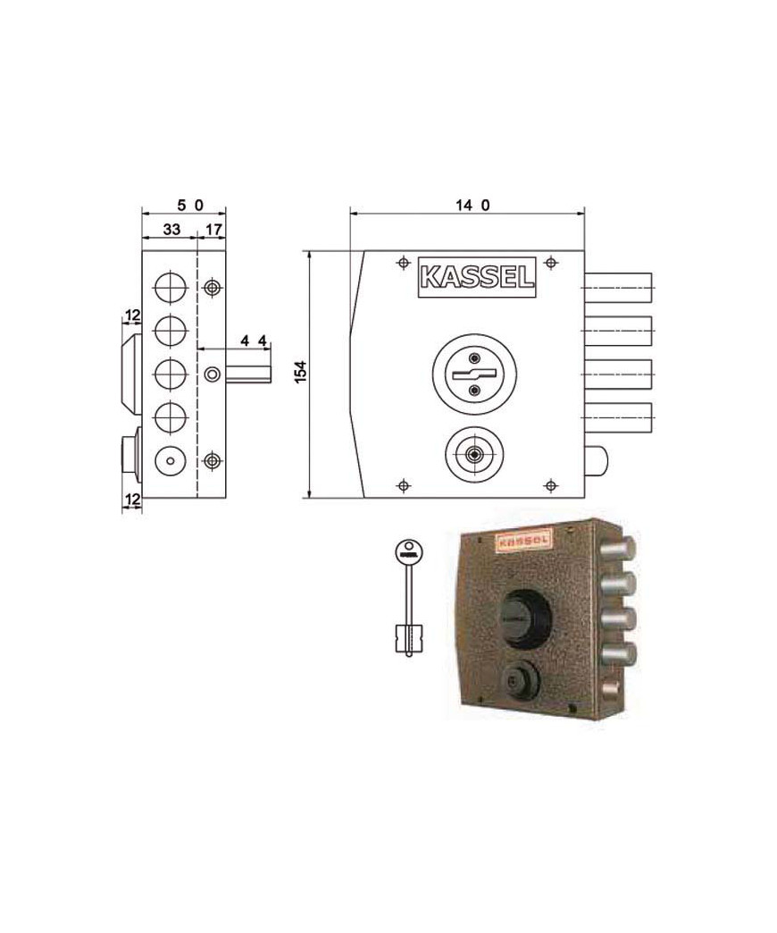 SERRATURA SIC.SEMPLICE DX DM           1151 KASSEL