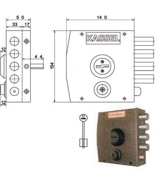 SERRATURA SIC.SEMPLICE DX DM           1151 KASSEL