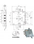 SERRATURA SIC.TRIPLICE CIL. E73       664/371 MOIA