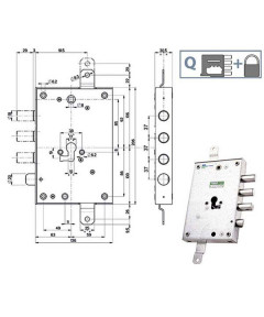 SERRATURA SIC.TRIPLICE DX int 37     85571 MOTTURA