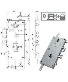 SERRATURA SIC.TRIPLICE               898T1 MOTTURA