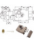 SERRATURA SIC.SEMPLICE DX DM         20511 MOTTURA