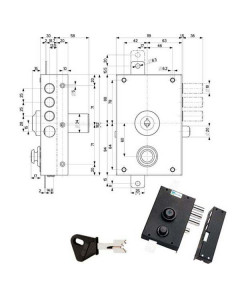 SERRATURA SIC.TRIPLICE SX...