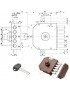 SERRATURA SIC.TRIPLICE DX POMPA      30622 MOTTURA