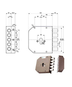 SERRATURA SIC.SEMPLICE DX            38600 MOTTURA