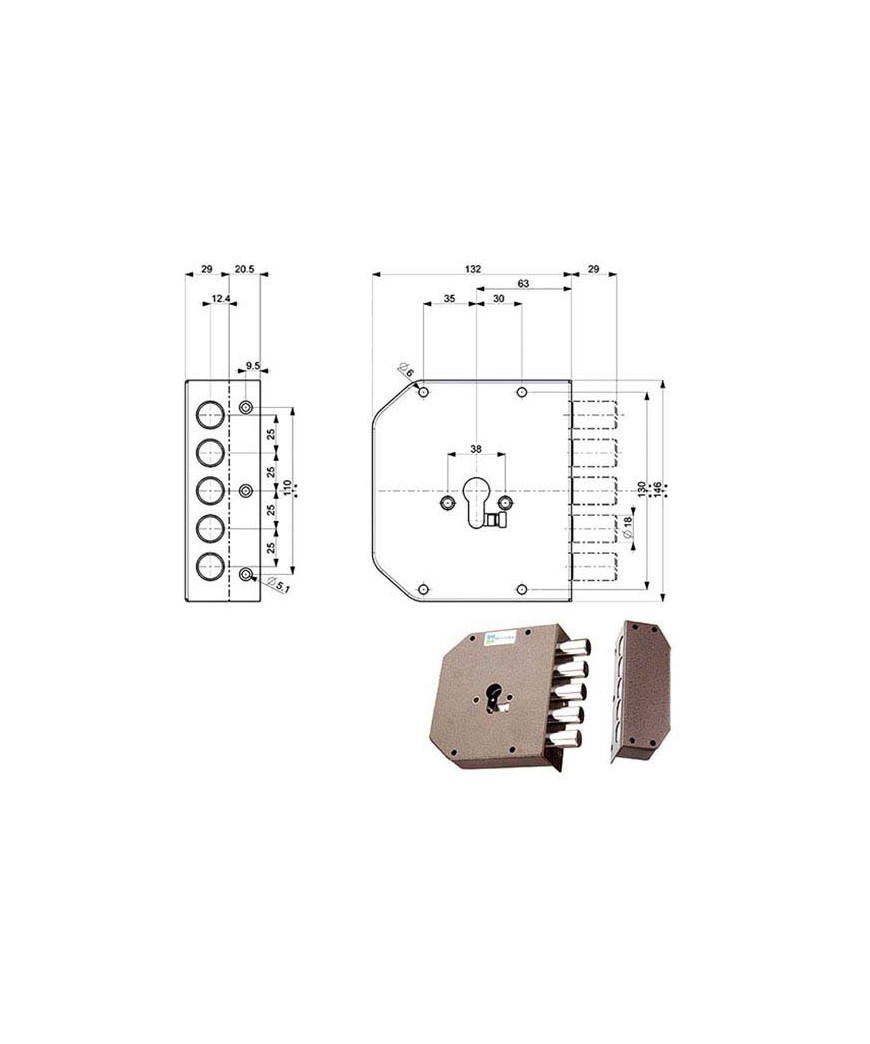 SERRATURA SIC.SEMPLICE DX            38600 MOTTURA