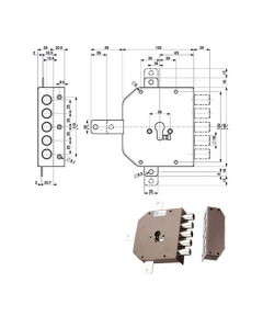 SERRATURA SIC.QUINTUPL.DX            38640 MOTTURA