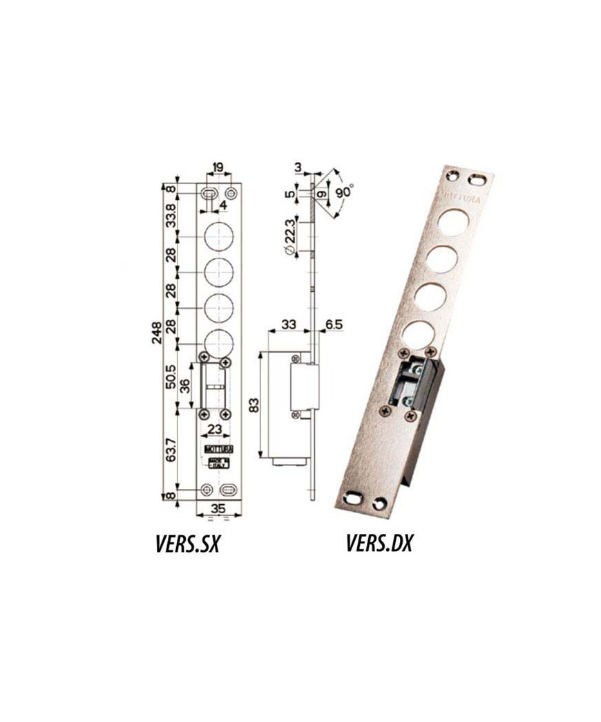 FERROGLIERA ELETTRICA DX I.28        94077 MOTTURA