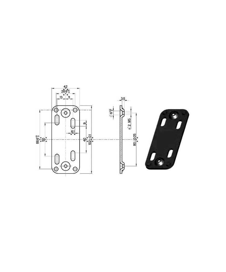 PIASTRA FISSAGGIO FERROGLIERE        94416 MOTTURA