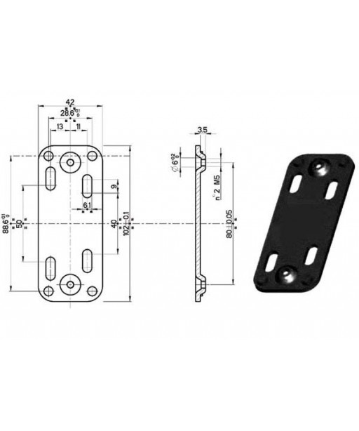 PIASTRA FISSAGGIO FERROGLIERE        94416 MOTTURA