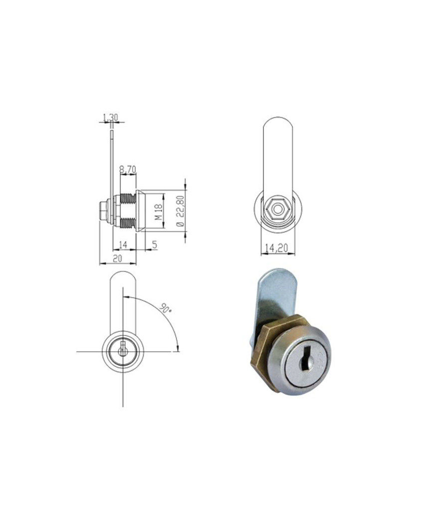 CILINDRO LEVETTA mm 13                  161950 OMR