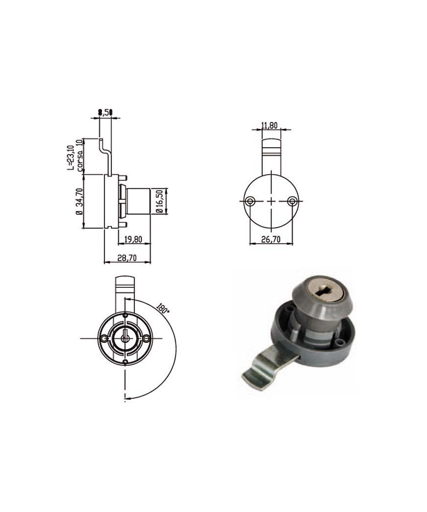 CILINDRO LEVETTA mm 20                  240051 OMR