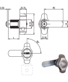 CILINDRO LEVETTA mm 28 DX...