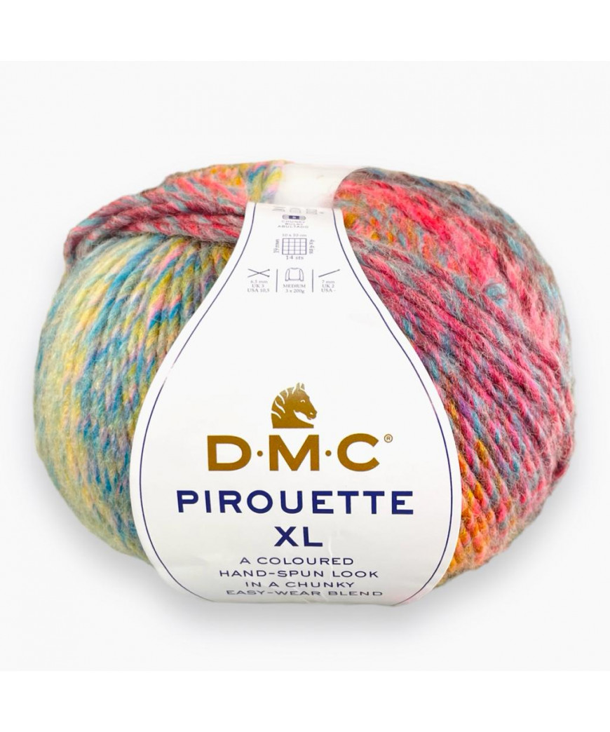 Lana DMC Pirouette XL 200gr mix color n°1104