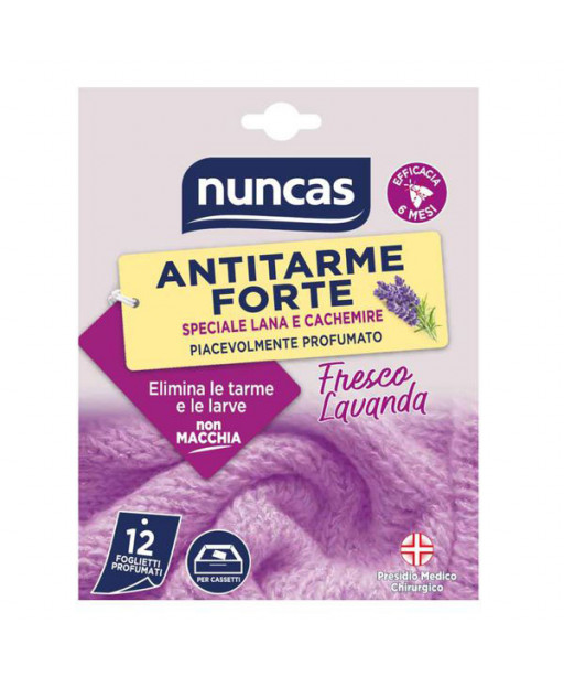 ANTITARME PROFUMATO DELICATO FIORITO  Pz 12 NUNCAS