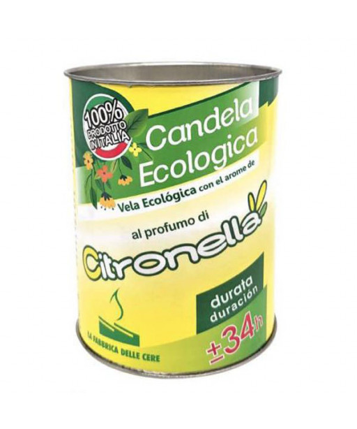 CANDELA CITRONELLA LATTA ECO mm 80 h 100