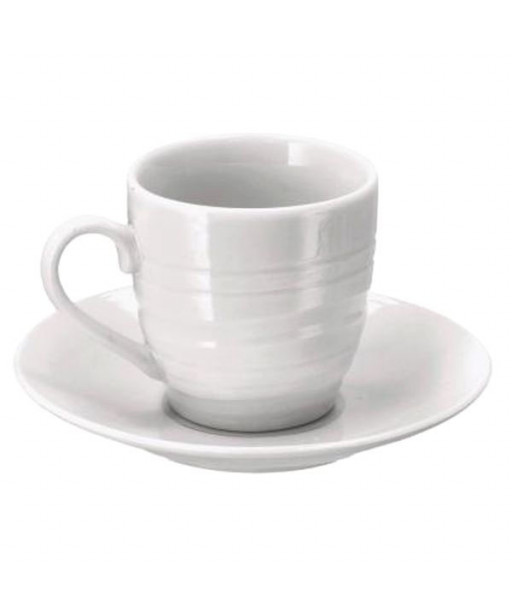 TAZZA CAFFE PORCELLANA LINEE               Pz 6 AD