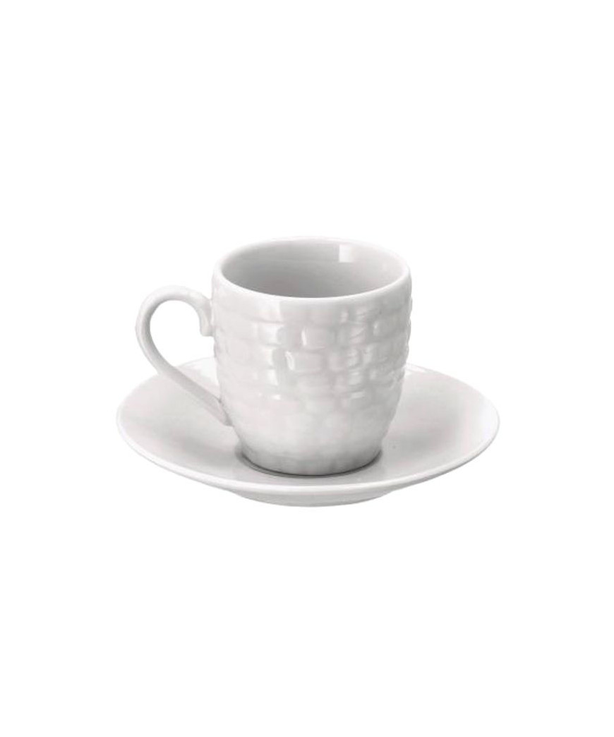 TAZZA CAFFE PORCELLANA QUADRI              Pz 6 AD