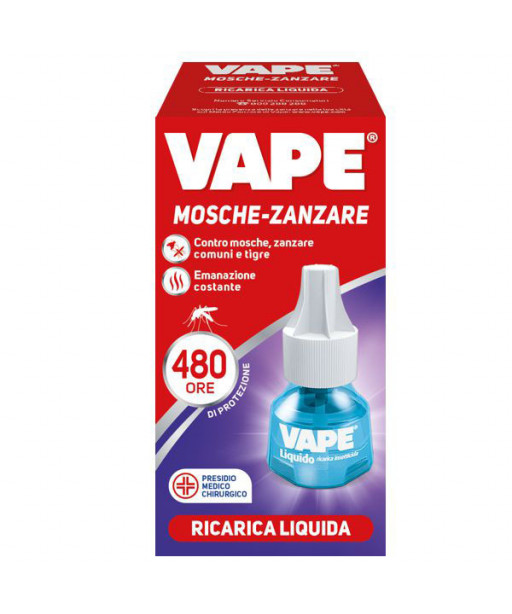 RICARICA ELETTROEM. 60 NOTTI MOSCHE/ZANZARE   VAPE