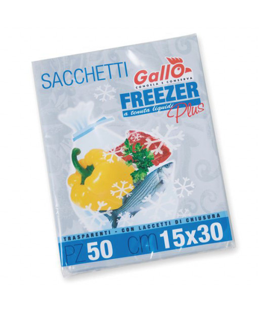 SACCHETTI FREEZER             cm 15x30 Pz 50 GALLO